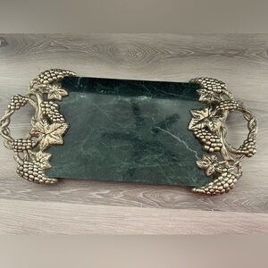 Godinger silver art co. Marble cheese foods charcuterie tray or decor tray